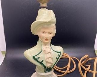 Vintage Colonial Man Desk Table Lamp Base