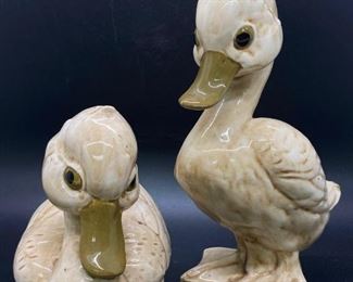 Vintage Norleans Japan Ceramic Duck Duckling Figurines