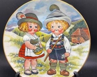 House of Global Art Dolly Dingle Visits Germany LE Collector Plate