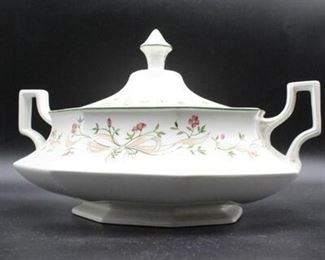 Vintage Made in England Johnson Brother Eternal Beau Double Handle Casserole Serving Dish