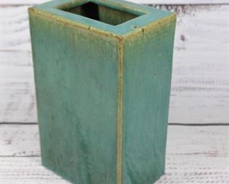 Vintage Rectangle Pottery Planter Decorative Flower Vase