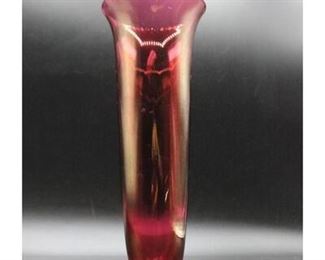 Slim Red Cranberry Pink Flower Bud Vase