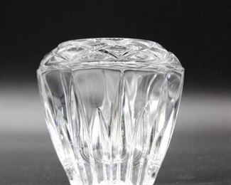 Thick Lead Crystal Candleholder