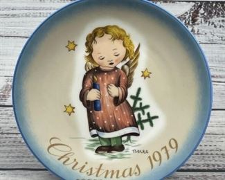 Christmas 1979 Starlight Angel Limited Edition Plate Sister Bertha Hummel