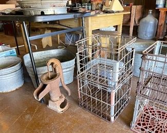 milk crates water pump 
