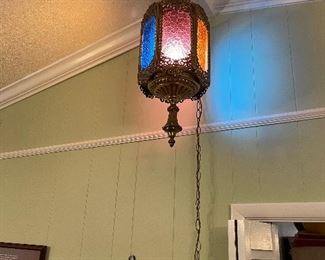 Vintage Swag Lamp 