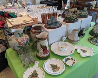 Lenox castles, Pfaltzgraff Christmas items