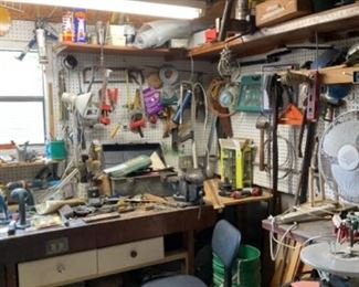 The tool room or garage is packed with tools will update photos after set up , room is 24’9 x 11’6 