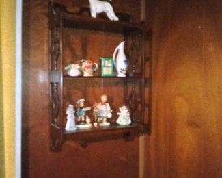 104. ANTIQUE SHELF $25 FIGURINES FOR SALE IN PERSON ONLY