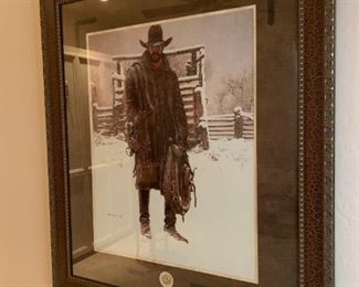 Cowboy In Winter