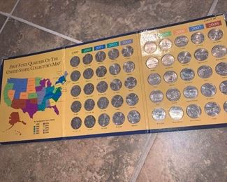 First State Quarter Collectors Map