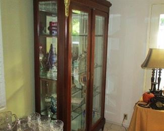 ART DECO FRENCH CURIO CABINET