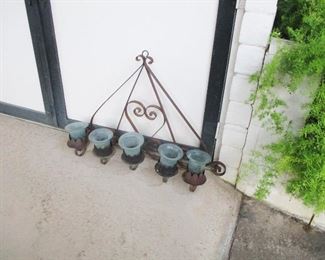 IRON WALL CANDLE HOLDER