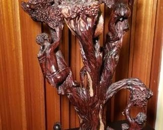 Carved Wooden Sculpture "Life In The Bush" 