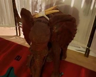 Carved Elephant Sculpture 