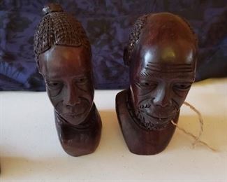 Carvings of Ancient King and Queen of Zimbabwe 