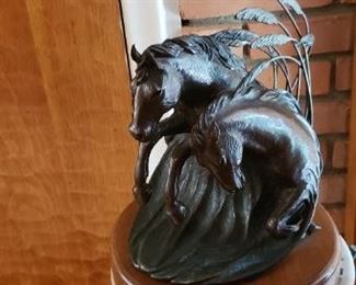Bronze Sculpture by H.W.  Tatum
Mustangs in Seagrass