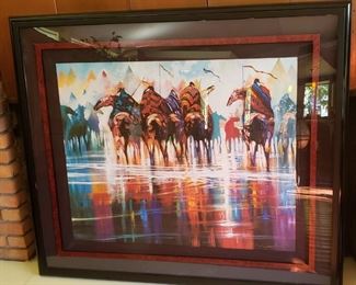 Art
Framed, Signed B.C. Nowlin Giclee 
"The Red Colt"
52" x 45" x 1"