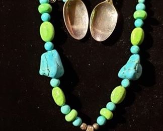 Sterling and Turquoise Jewelry Set 