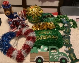 Decoration for Fourth of July and St. Patrick’s Day