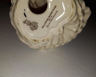 Royal Doulton Bunnykins: Made in 1997 / "Ballerina Bunnykins" Figurine / Approximately 3" tall / Made in England. I have lots of these small figurines - Check out the others!