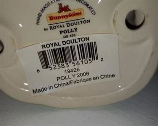Royal Doulton Bunnykins: Made in 2006 / "Polly Bunnykins" Figurine / Approximately 3.5" tall / Made in England. I have lots of these small figurines - Check out the others!