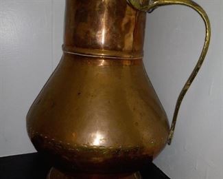 LARGE Copper &  Brass Jug