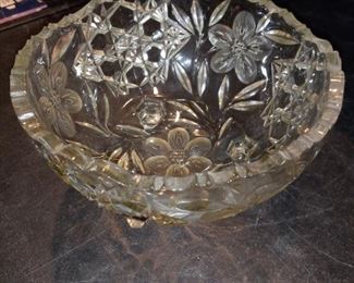 Beautiful Glass Cut Bowl