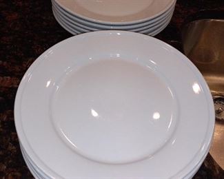 White plates