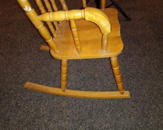 Children's Wooden Rocking Chair