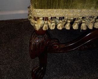 Large Victorian High-Back Chair - WOW! My 6ft+ husband looks small in this chair, lol.