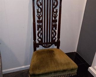 ANTIQUE! Victorian / Gothic Style High-back Chair