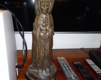 Wood Carved Lamp