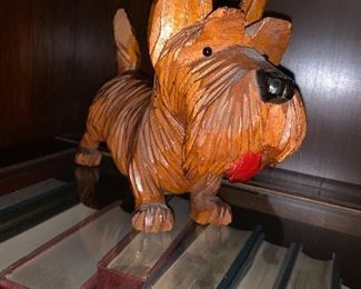 Carved Wood Dog