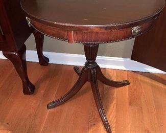 MAKE OFFER ON ALL FURNITURE IN THE HOUSE INCLUDING THIS GORGEOS AND WELL TAKEN CARE OF ANTIQUE PEDESTAL SIDE TABLE! ;)