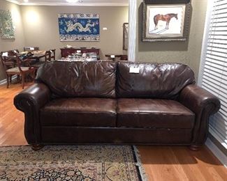 Thomasville Leather Sofa - SO COMFORTABLE AND IN GREAT CONDITION!