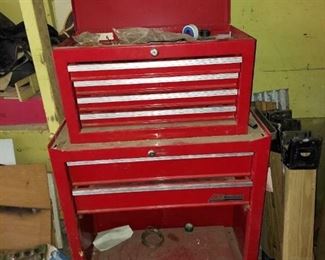 Red Toolbox on Wheels