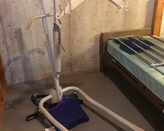 the sling is folded on the floor there