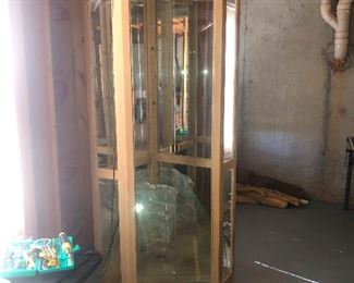 wax museum display case