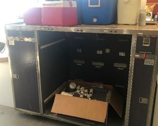 This is an airplane galley! makes me miss the old days when Cher and I were flight attendants