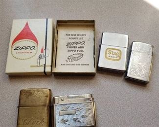 Collection Old Lighters Zippo Stag Bentley