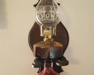 PA Mfg. Co. Hanging Oil Lamp