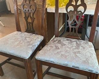 great pair of mahogany side chairs