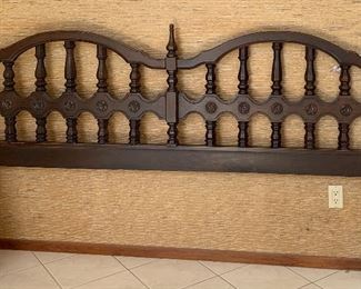 Vintage King Headboard, Dresser, Mirror, Nightstand