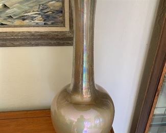 Vintage Iridescent Table Lamp