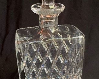 Crystal Decanter with crystal topper (no chips). ONLY $ $75  + tax 