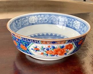 $95 - Tiffany and Co. Imari bowl; 2.5" H x 7.5" diameter