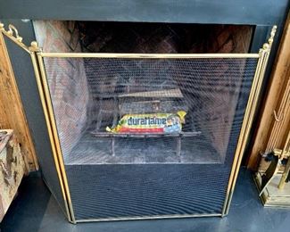 $75 - Fireplace screen; 30" H x 53" W