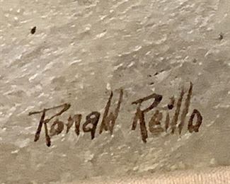 Detail, artist signature