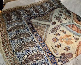 $150 - Isfahan textile/bedspread - 9'5" x 9.5"